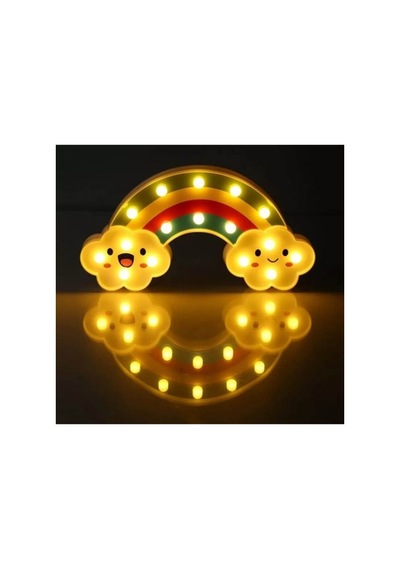 River World Gece Lambası Led Gökkuşağı Gülen Bulutlu Çok Renkli 11873132
