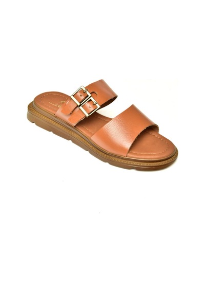 Fox Shoes U291099503 Taba Hakiki Deri Kadın Terlik Taba-hakiki Deri Çok Renkli