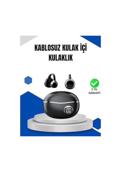5 4 Açık Kulak Güvenli Tasarım Hızlı Şarj Bluetooth Kulaklık