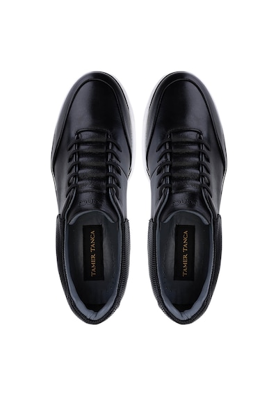 Tamer Tanca Erkek Hakiki Deri Siyah Sneakers & Spor Ayakkabı 530 1275 Erk Ayk Sk25-26 Sıyah Siyah