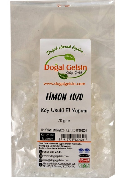 Doğal Gelsin Limon Tuzu 70 G