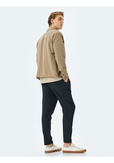 Koton Katlamalı Paça Viskon Karışımlı Düğmeli Beli Bağcıklı Slim Fit Pantolon Lacivert 5sam40034hw Lacivert Koton Katlamalı Paça Viskon Karışımlı Düğmeli Beli Bağcıklı Slim Fit Pantolon Lacivert 5sam40034hw Lacivert