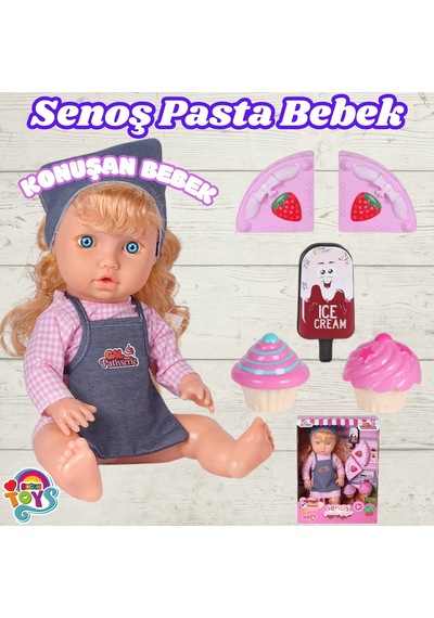 Senoş Pasta Yiyor - Türkçe Konuşan Senoş Et Bebek - Konuşan Bebek - Senoş Bebek - Pasta Et Bebek - S