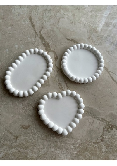 Bernami Vazo Pinterest Kalp, Oval Ve Yuvarlak Bubble Dekoratif Tabak Beton Obje Diğer