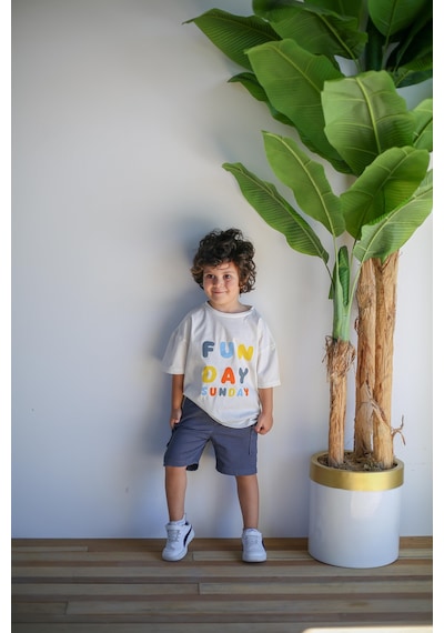 Miababy Kargo Cepli İkili Takım İndigo