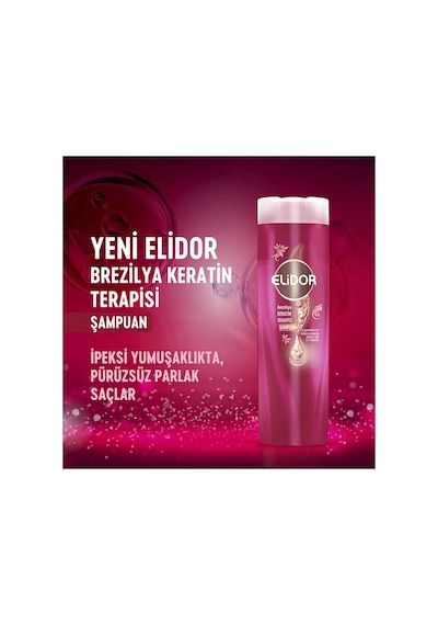 3 Adet Elidor 400ml Şampuan Keratin