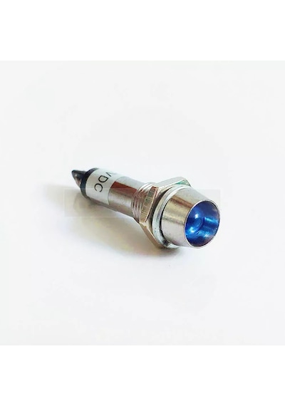 Ic-225 220V Ac 8Mm Sinyal Lambası Metal Led Lamba 10 Adet-Yeşil