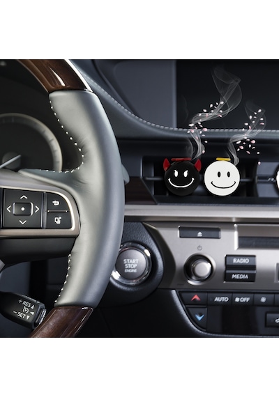 Oto Petek Kalorifer Kokusu Melek Şeytan Sevimli Emoji Parfümü