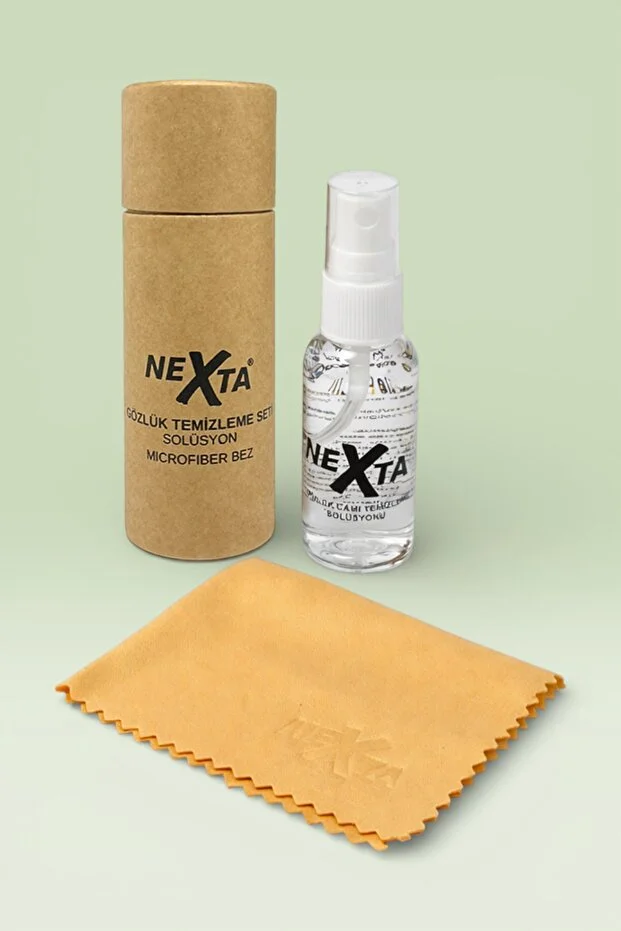 Nexta Gözlük Temizleme Seti - 30 Ml Sprey, A Kalite Mikrofiber Bez Ve Doğa Dostu Kraft Kutu