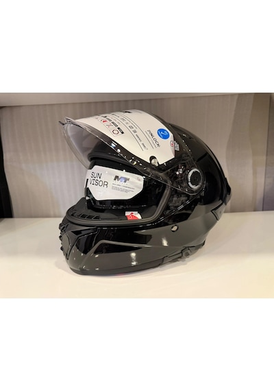 Kask Mt Thunder 4r Sv Pure Parlak Siyah