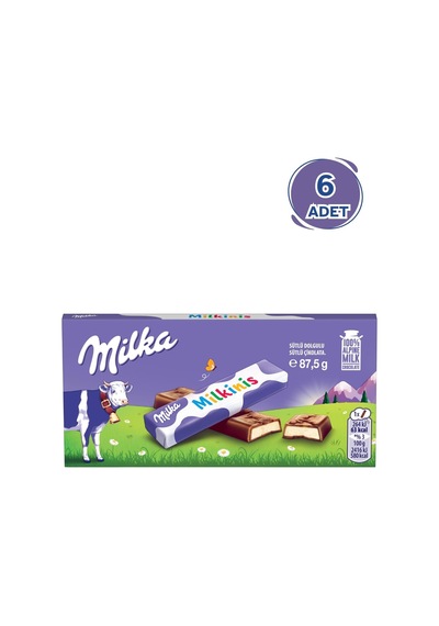 Milka Milkinis Sütlü Çikolata 87,5g - 6 Adet