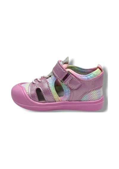 Arzen Bebe 232-26 Anatomik Simli Cırtlı Kız Çocuk Sandalet 19-23 Pembe