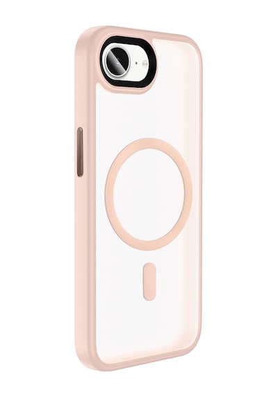 Mobilefix Apple Uyumlu iPhone 16e Kılıf Mat Arka Yüzey Wireless Şarj Özellikli Flet Magsafe Kapak - Siyah
