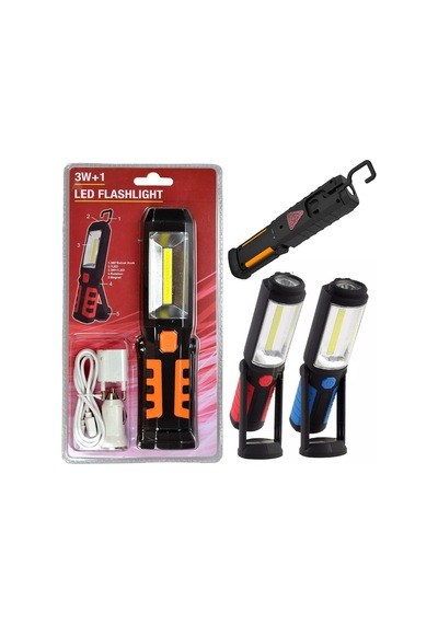 Wt – 293 Şarjlı Mıknatıslı 3W+1 Led Flashlight Oto Lambası