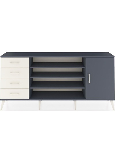 Arges Konsol 6 Raflı 4 Çekmeceli Tek Kapaklı 176x30x83 Antrasit-antrasit/aytaşı Antrasit/aytaşı Arges Konsol 6 Raflı 4 Çekmeceli Tek Kapaklı 176x30x83 Antrasit-antrasit/aytaşı Antrasit/aytaşı