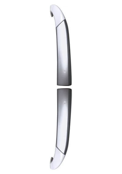 Arçelik Uyumlu Buzdolabı Alt Üst Kapak Kolu Seti ( Gri - Beyaz ) 424307157
