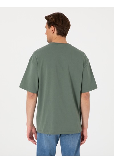 Pierre Cardin Erkek Haki Tişört 50310155-vr027 Haki