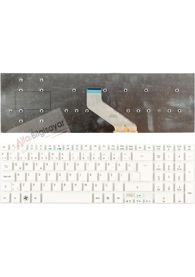 Packard Bell Tv43Hc, Tv44, Tv44Cm, Tv44Hc Klavye Beyaz Renk Tuş T