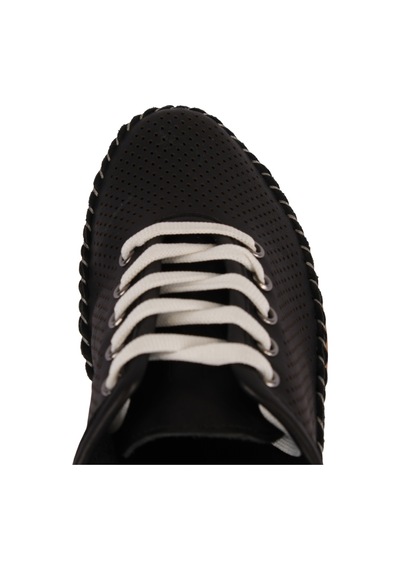 Napa Shoes Kadın Bağcıklı Delikli Rahat Taban Hafif Casual Ayakkabı Napa-60l Siyah