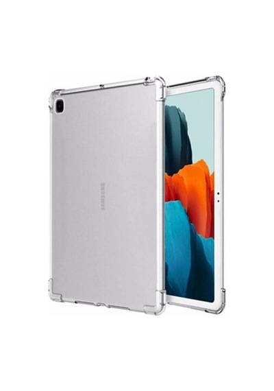 Galaxy Uyumlu P610 Tab S6 Lite 10.4 Kılıf Anti Shock Tablet Silikon - Şeffaf Diğer
