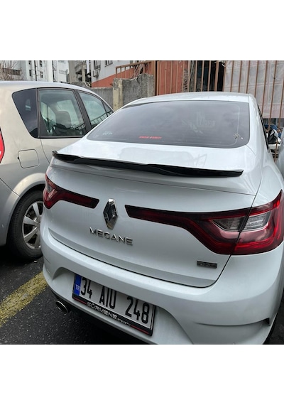 Renault Megane 4 Sedan - M4 Style 2012-2019 Piano Black Spoiler