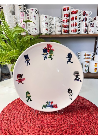 5 Parça Pj Masks Model Çocuk Bebek Yemek Takımı Beslenme Seti Çok Renkli