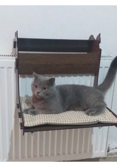 Petmagic Ekonomik Kalorifer Petek Radyatör Kedi Yatağı Kahve Rengi Minderli