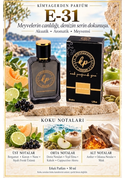 KP E-31 Erkek Parfüm EDP 50 ML