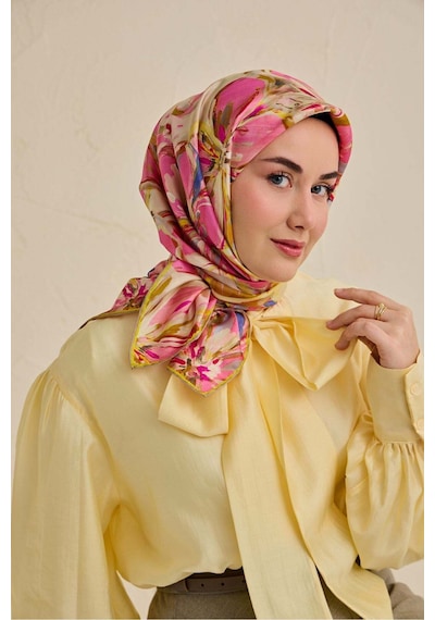 Silk Home Twill İpek Eşarp 11501-18 Pembe