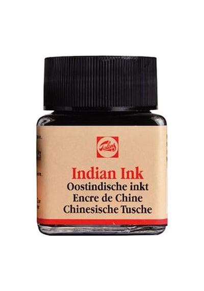 Talens Indian Ink Siyah Çini Mürekkebi 30Ml