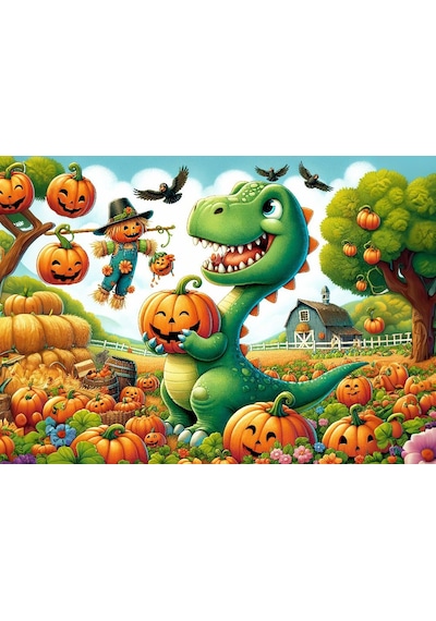 Art Çocuk Sevimli Dinazor 50 Parça Puzzle