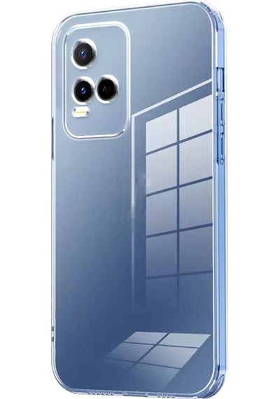 Vivo Y32 Kılıf Şeffaf Silikon Hibrit Case Kapak