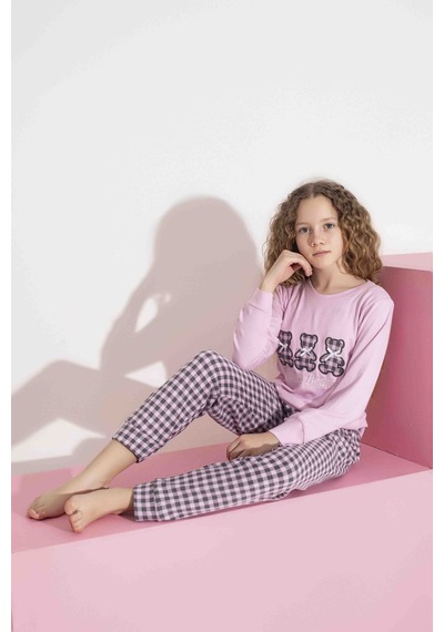 Aygebu Tarık Kadın Pembe Ayıcık Desen Anne Kız Kombin Termal Kışlık Sıcak Tutan Yumuşak Pijama Takımı Aygebu Tarık Kadın Pembe Ayıcık Desen Anne Kız Kombin Termal Kışlık Sıcak Tutan Yumuşak Pijama Takımı