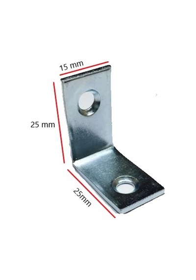L Masa Gönye / Baş Köşe Bağlantı / 15 X 25 X 25 Mm / L Köşe Diğer