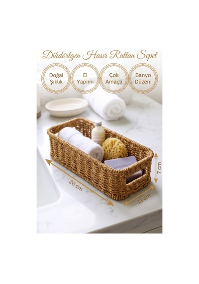 Hasır Rattan Organizer Sepet Kulplu Dekoratif Düzenleyici Sepet 26 X 11 X 7 Cm Çok Amaçlı Mutfak Banyo Raf Dolap Organizeri Doğal Hasır Sepet Kahverengi Kahverengi Hasır Rattan Organizer Sepet Kulplu Dekoratif Düzenleyici Sepet 26 X 11 X 7 Cm Çok Amaçlı Mutfak Banyo Raf Dolap Organizeri Doğal Hasır Sepet Kahverengi Kahverengi