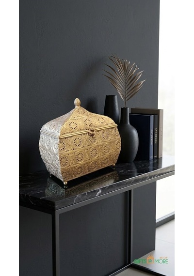 Panalı Pnl-mg127 M Gold Metal Dekoratif Kutu