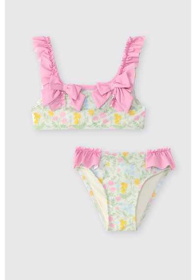 Littemare Kız Çocuk Upf 40+ Uv Korumalı Yeşil Bikini 2612gk42010