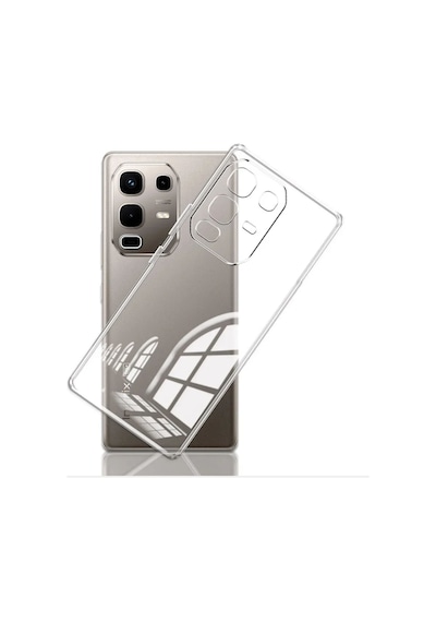 Infinix Note 50 Pro Plus Uyumlu Silikon Kılıf - Kamera Korumalı Esnek Pastel Renk Kapak-Şeffaf