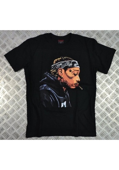 Stoned&Fame Wız Khalıfa Baskılı T-shirt SIYAH