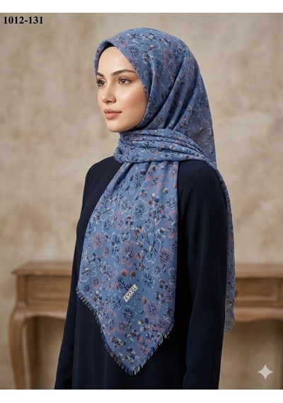 Eyfel Eşarp Eyfel Desenli Dimi Pamuk Eşarp 1012-131 Çok Renkli