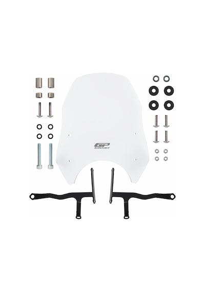 GP Kompozit Honda CL 250 2023-2024 Uyumlu Ön Cam Şeffaf 39 cm