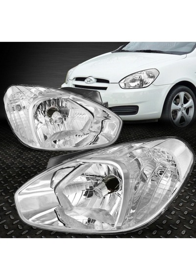 Far Takım Sağ + Sol Hyundaı Accent Era 2006-2011 Beyaz Sinyalli Motorlu