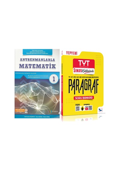Antremanlarla Matematik 1 Ve Sınav Yayınları Paragraf Soru Bankası 2 Kitap Set