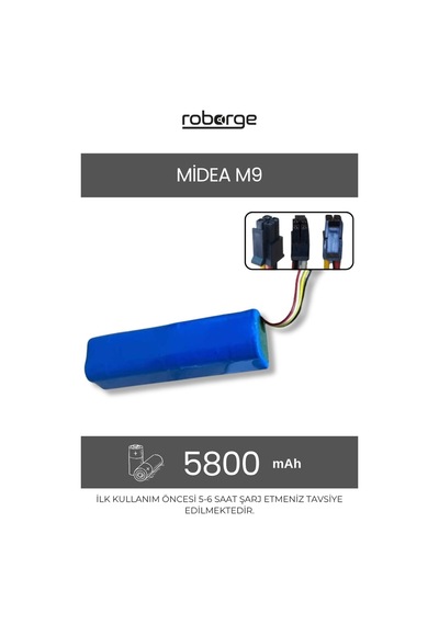 Midea M9 Robot Süpürge Uyumlu Batarya 5800 Mah - Muadil Ürün