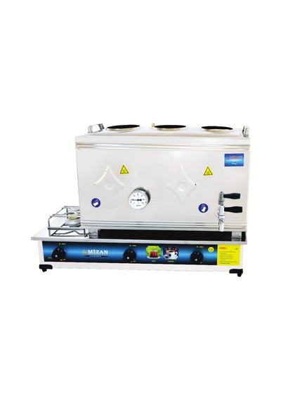 Mizan 60 Lık Lpg Tüplü 40 Litre 3 Demlikli Çay Kazanı - Çay Ocağı