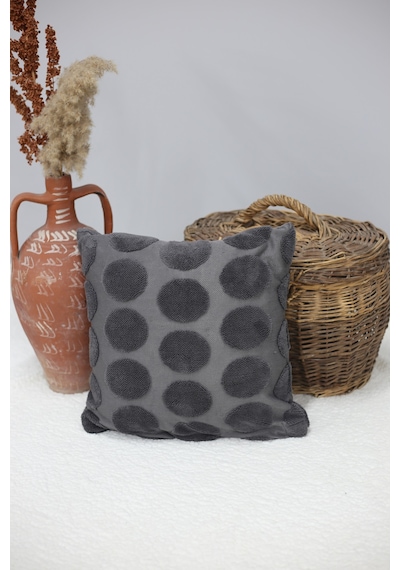 Luna Welsoft Jakarlı Dekoratif Kırlent Kılıfı 43x43 Cm - Ztluna0 KARIŞIK