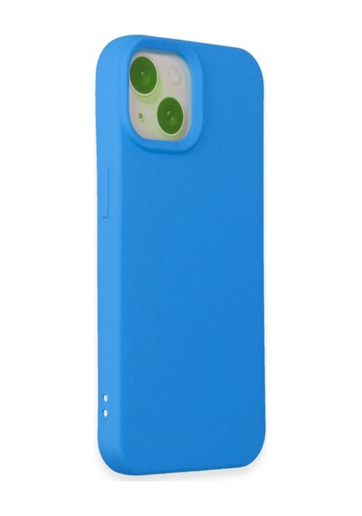 Apple iPhone Uyumlu 15 Kılıf Nano İçi Kadife Silikon - Mavi Bzsxx00 1