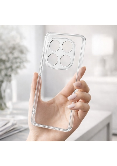 Redmi Note 14 Pro 5g / Note 14 Pro Plus 5g Uyumlu Kılıf Şeffaf Kamera Korumalı 3d