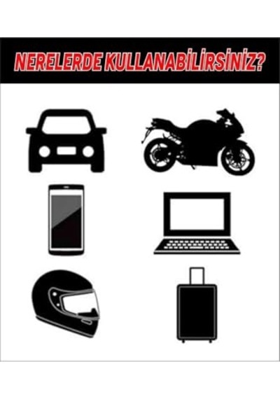 Araba Motorsiklet Kask Laptop Cam 2 Adet Genel