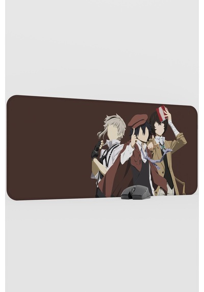 Bungou Stray Dogs Anime V1 - 90x40 Xxl Gaming Kauçuk Kaymaz Taban Mouse Pad Fare Altlığı